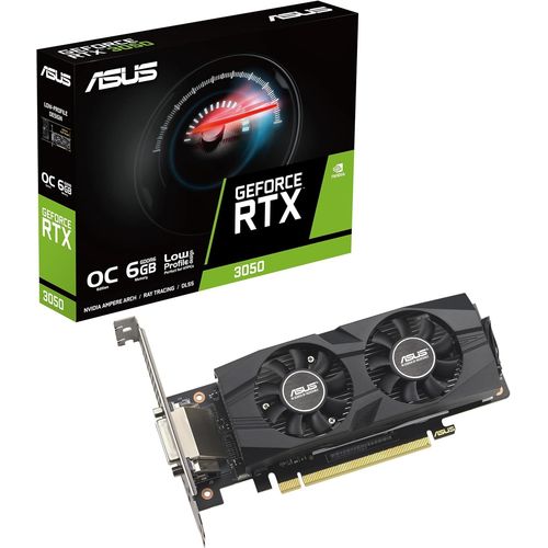 NAERYUT-Geforce Rtx 3050 Lp Brk Oc Edition Gddr6 6Gb Gaming Graphics Card (Nvidia Rtx3050,Pcie 4.0,1xDvi-D,1xHdmi 2.1,1xDisplayport 1.4A,Rtx3050-O6G-Lp-Brk)