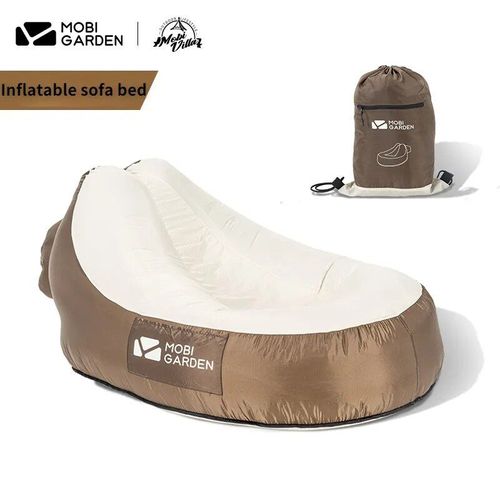 Blanc Ivoire - Aature I Garden-Canapé-Lit Gonflable Ultraléger Portable, Canapé-Lit Pour La Pause Déjeuner, Canapé Paresseux Pour La Plage, Randonnée, Tourisme, Camping En Plein Air, Nature