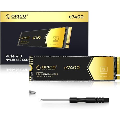 NAERYUT-Ssd 512Gb Nvme M.2,Pcie 4.0X4-Up To 7200Mb/S M2 Ssd,3D Nand Flash M.2 2280 Internal Hard Drive,Compatible With Macos Windows For Gamers And Creators-E7400