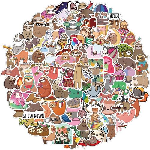 Ershi-100pcs Mignons Shurai Autocollants En Vinyle Pour Bouteilles D'eau Gobelet Bagages Planche À Roulettes Pare-Chocs Scrapbook [1