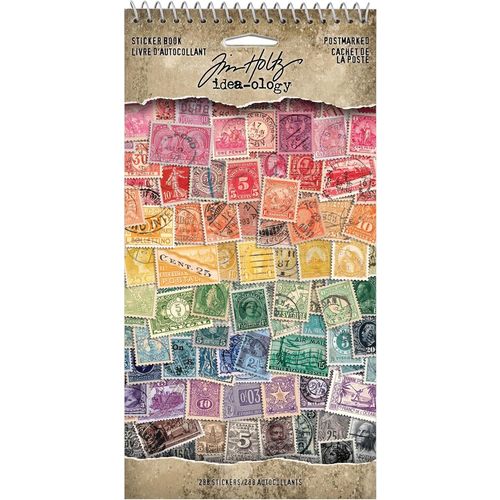 ERSHI-Livre d'autocollants timbré Tim Holtz Idealogy[3795]