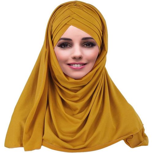 Ershi-Slouchy Musulman Chapeau - Femmes Écharpes Islamiques Beau Hijab Bonnet Casquette Châle Foulard[2000]