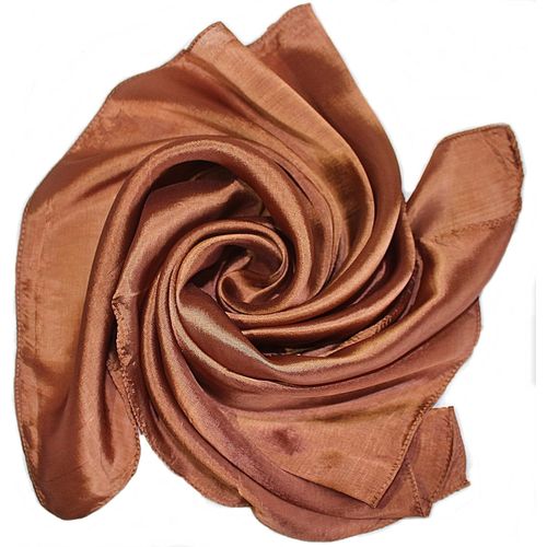 Ershi-Yss Foulard En Soie De Qualité 1a Couleur Unie Fabriqué En Thaïlande[2259]