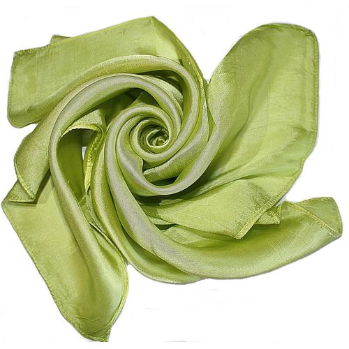 Ershi-Yss Foulard En Soie De Qualité 1a Couleur Unie Fabriqué En Thaïlande[2256]