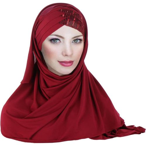 Ershi-Femmes Echarpes Wraps Dames Foulard En Polyester Foulard Élastique Coupe-Vent Chaud[2263]