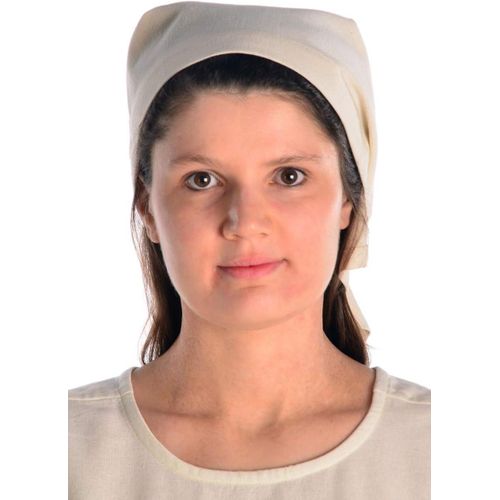 Ershi-Foulard Médiéval Laudamie En Coton Blanc, Beige, Noir, Rouge, Marron, Vert, Bleu[2009]