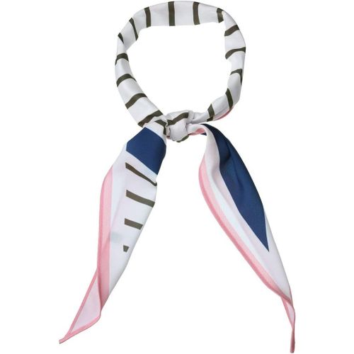 Ershi-Dames Soyeux Losange Foulard Rayé Imprimé Foulard Pour Chemises Bandeau Sac Main Enveloppes Bandana[2058]