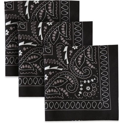 Ershi-Large Bandana Headband - Handkerchief Bandanas For Men & Women - Paisley Bandana Pack - Cowboy Scarf[2059]