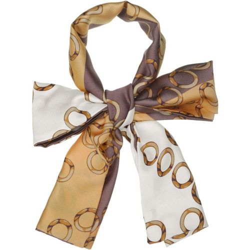 Ershi-Women Polka Dot Stripe Chain Print Long Skinny Scarf Neck Scarves Neckerchief Hairband[2308]