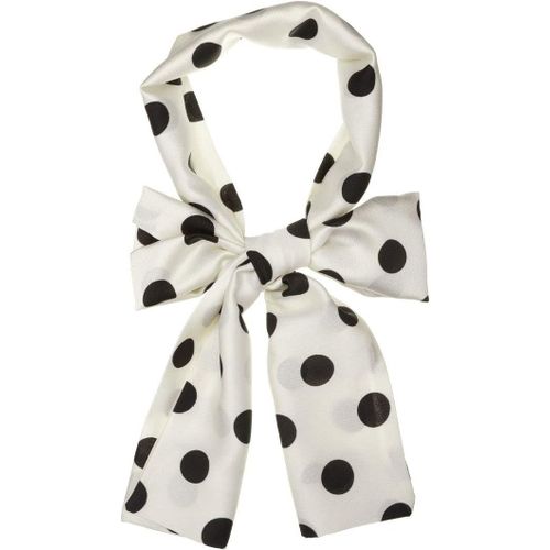 Ershi-Women Polka Dot Stripe Chain Print Long Skinny Scarf Neck Scarves Neckerchief Hairband[2307]