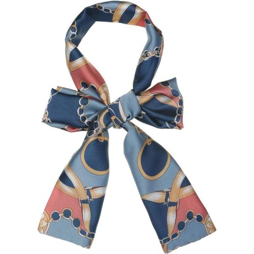 Ershi-Women Polka Dot Stripe Chain Print Long Skinny Scarf Neck Scarves Neckerchief Hairband[2311]