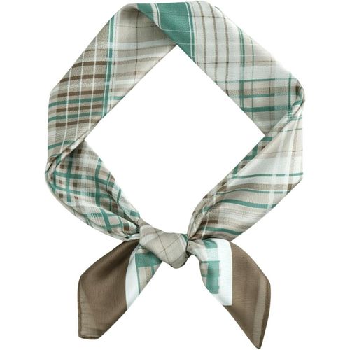 Ershi-Bandana Foulard Femme Homme Écharpe Faux Soie Fleur Soie Carré Bandanas Foulard Foulard 70 X 70 Cm Coloré[2114]