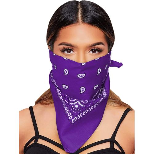 Ershi-® Paisley Bandana Fazzoletti Di Cotone Per Polvere Sport All'aperto Bandana Quadrata Moda Capelli Accessorio Fazzoletto Band[2