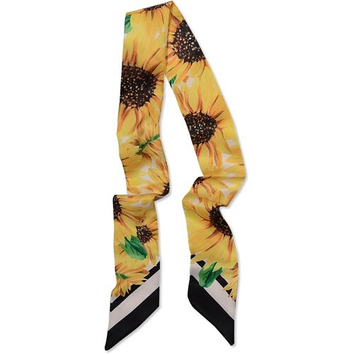 Ershi-Foulard En Soie Étroit Femme Filles Écharpe Maigre Longue Léopard Imprimé Animal Motif Fleur Colorée Foulard En Satin Maigre[1