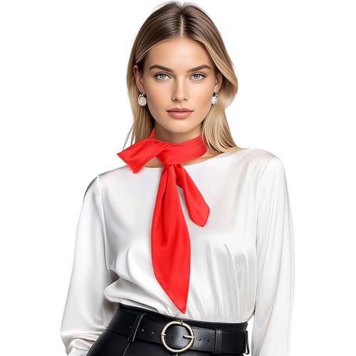 Ershi-Bandana Foulard Femme Foulard Tête Foulard En Soie Femme Uni Doux Foulard En Soie 70 Cm X 70 Cm Foulard Femme Foulard[1977]