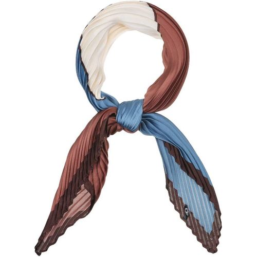 Ershi-Bandana Foulard Plissé Col Losange Avec Blocs Couleurs Contrastants Pour Femme[1993]