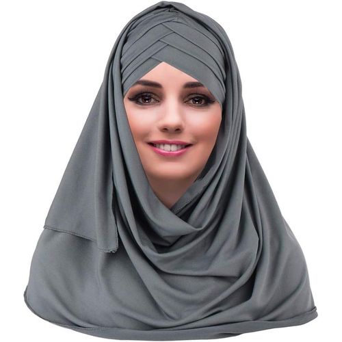 Ershi-Slouchy Musulman Chapeau - Femmes Écharpes Islamiques Beau Hijab Bonnet Casquette Châle Foulard[2002]