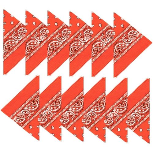 Ershi-Coton, 1er 6 Ou 12 Pack Bandanas Avec Motif Paisley Original | Couleur Au Choix[13]
