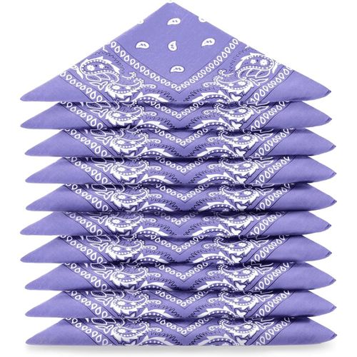 Ershi-Lot De Bandana 100% Coton Paisley Foulard Fichu Bandanas 25 Couleurs Au Choix - Lot 5/10 / 20[37]