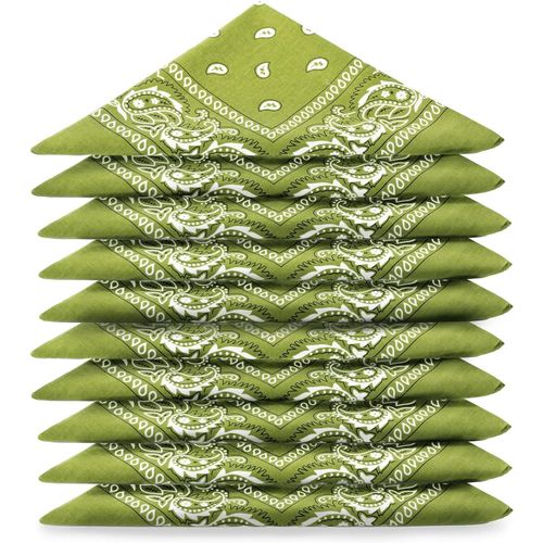 Ershi-Lot De Bandana 100% Coton Paisley Foulard Fichu Bandanas 25 Couleurs Au Choix - Lot 5/10 / 20[34]