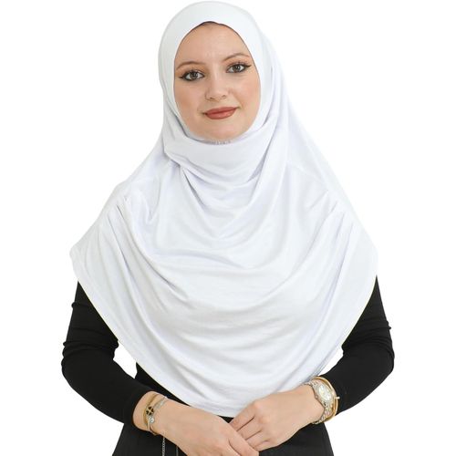 Ershi-Hijab Pour Femme | Prêt Turban Musulmane | Foulard Doux Pour La Priere | Bonnet Long | Vetement Islamique, Jersey Abaya | Ro[1