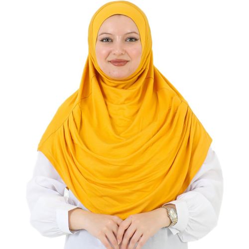 Ershi-Hijab Pour Femme | Prêt Turban Musulmane | Foulard Doux Pour La Priere | Bonnet Long | Vetement Islamique, Jersey Abaya | Ro[1