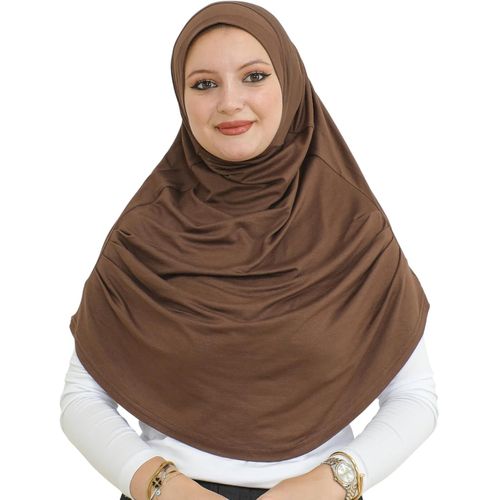 Ershi-Hijab Pour Femme | Prêt Turban Musulmane | Foulard Doux Pour La Priere | Bonnet Long | Vetement Islamique, Jersey Abaya | Ro[1