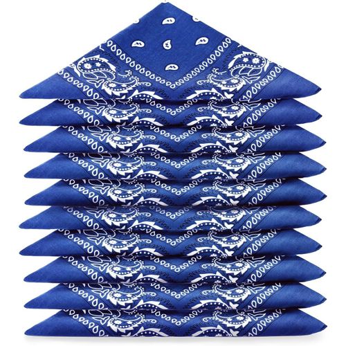 Ershi-Lot De Bandana 100% Coton Paisley Foulard Fichu Bandanas 25 Couleurs Au Choix - Lot 5/10 / 20[35]