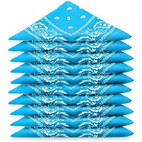 Ershi-Lot De Bandana 100% Coton Paisley Foulard Fichu Bandanas 25 Couleurs Au Choix - Lot 5/10 / 20[32]
