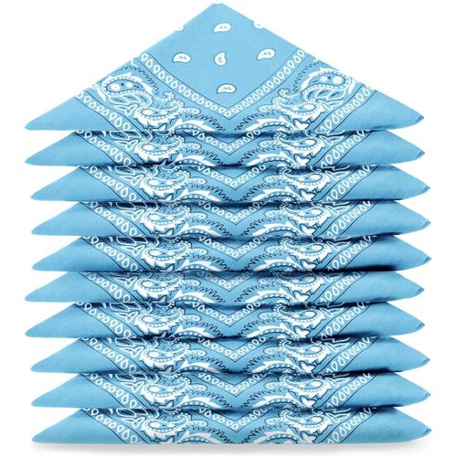 Ershi-Lot De Bandana 100% Coton Paisley Foulard Fichu Bandanas 25 Couleurs Au Choix - Lot 5/10 / 20[33]