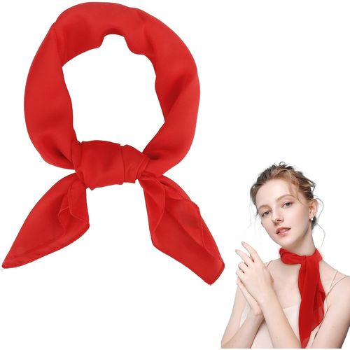 Ershi-Foulard Femme,Bandana Rouge,Foulard,Bandana,Foulard Rouge,Foulards Femme,Echarpes Et Foulards Femme,Bandana Femme,Foulard Sa[9