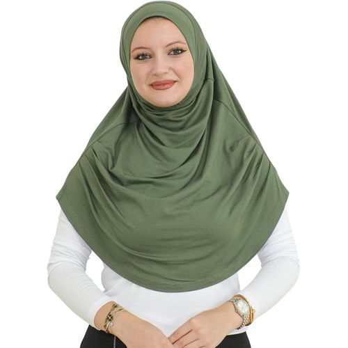 Ershi-Hijab Pour Femme | Prêt Turban Musulmane | Foulard Doux Pour La Priere | Bonnet Long | Vetement Islamique, Jersey Abaya | Ro[1