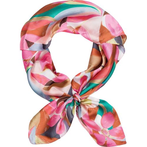 Ershi-Stylebreaker Foulard Pour Femmes Avec Motif Floral, Carré Ou Rectangulaire Coloré À Fleurs, Pour La Tête 01016235[1614]