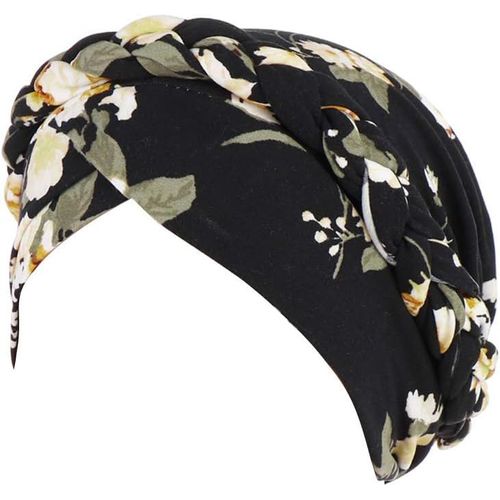 Ershi-Élégant Fleur Foulard Tête Turban Bandanas Femmes Bandeau Élastique Bonnet Hijab Chemo Chapeau Islamique Couvre-Chef Musulma[1