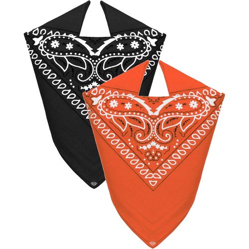 Ershi-® - Lot De 2 Bandanas 100% Coton Foulard De Tête Pour Homme Femme[81]