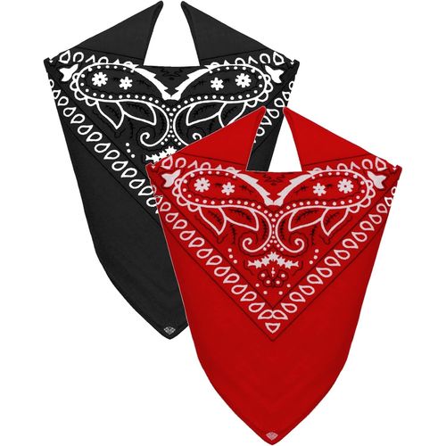 Ershi-® - Lot De 2 Bandanas 100% Coton Foulard De Tête Pour Homme Femme[85]