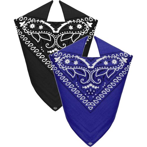 Ershi-® - Lot De 2 Bandanas 100% Coton Foulard De Tête Pour Homme Femme[74]