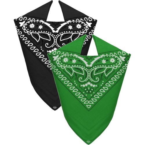 Ershi-® - Lot De 2 Bandanas 100% Coton Foulard De Tête Pour Homme Femme[90]