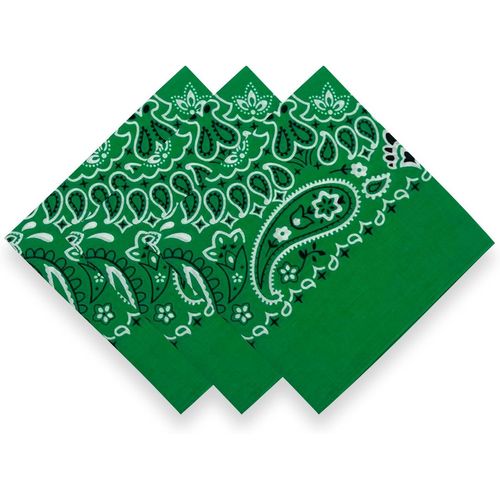 Ershi-3 Pack 100% Cotton Bandana For Women Men Gift Packaging - Cowgirl Cowboy Accessories Scarf Headband Neckerchief - Large Pais[5