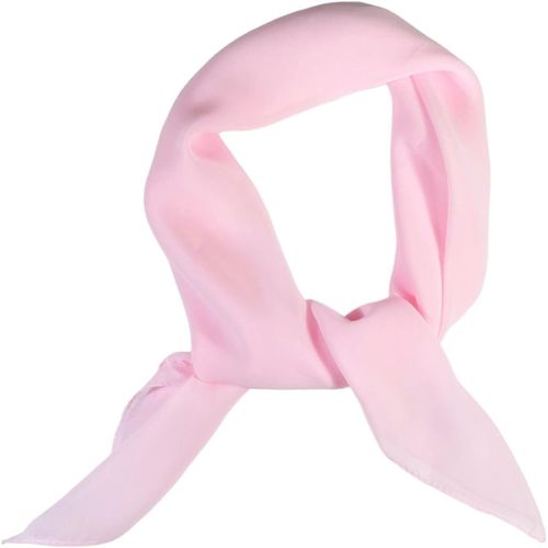 Ershi-Foulards Carrés En Mousseline De Soie Pour Femme - Écharpe Unie Rétro Des Années 50 - Bandana Léger - 65 X 65 Cm[1350]