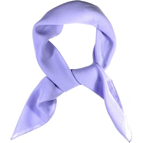 Ershi-Foulards Carrés En Mousseline De Soie Pour Femme - Écharpe Unie Rétro Des Années 50 - Bandana Léger - 65 X 65 Cm[1347]