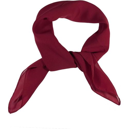 Ershi-Foulards Carrés En Mousseline De Soie Pour Femme - Écharpe Unie Rétro Des Années 50 - Bandana Léger - 65 X 65 Cm[1351]