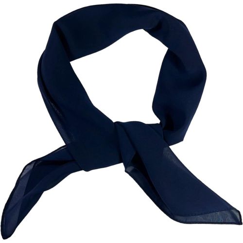 Ershi-Foulards Carrés En Mousseline De Soie Pour Femme - Écharpe Unie Rétro Des Années 50 - Bandana Léger - 65 X 65 Cm[1348]