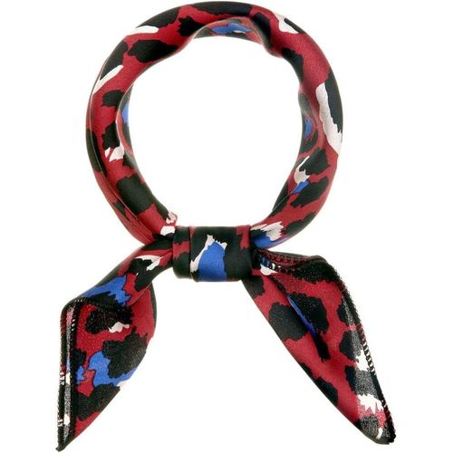 Ershi-Sourcing Map 50 Cm Femmes Coloré Imprimé Léopard Col Carré Foulard Mouchoir Bandana[1360]