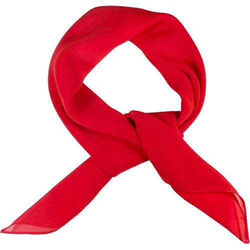 Ershi-Foulards Carrés En Mousseline De Soie Pour Femme - Écharpe Unie Rétro Des Années 50 - Bandana Léger - 65 X 65 Cm[1354]