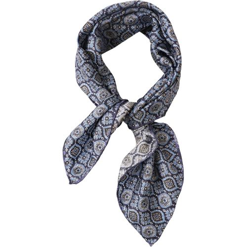 Ershi-Écharpe Foulard En Soie Roulée À La Main Femmes Hommes Unisexe Pure Soie Bandana Été[1104]