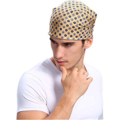 Ershi-Écharpe Foulard En Soie Roulée À La Main Femmes Hommes Unisexe Pure Soie Bandana Été[1098]