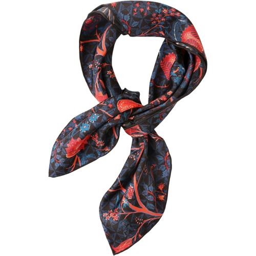 Ershi-Écharpe Foulard En Soie Roulée À La Main Femmes Hommes Unisexe Pure Soie Bandana Été[1093]