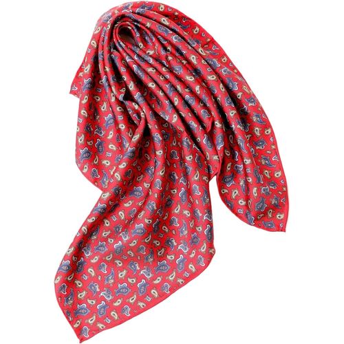 Ershi-Écharpe Foulard En Soie Roulée À La Main Femmes Hommes Unisexe Pure Soie Bandana Été[1100]