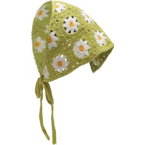 Ershi-Foulard Triangle En Coton Pour Femme - Bandanas Faits À La Main[850]